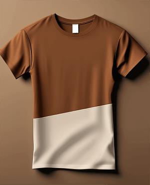 تی شرت قهوه ای
